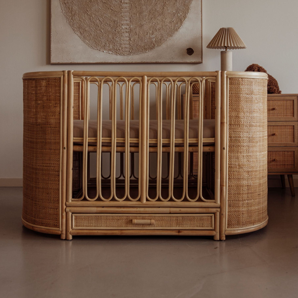 Meegroeibed rotan ovaal - Cosy - 70x140 cm