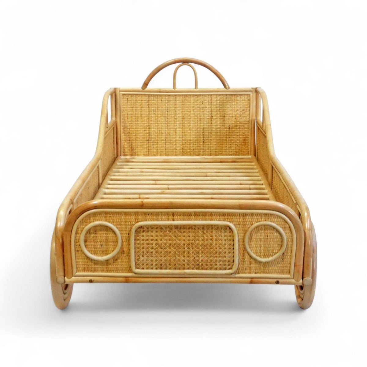 Autobed Rotan – Peuterbed Kinderbed - 80x160 cm
