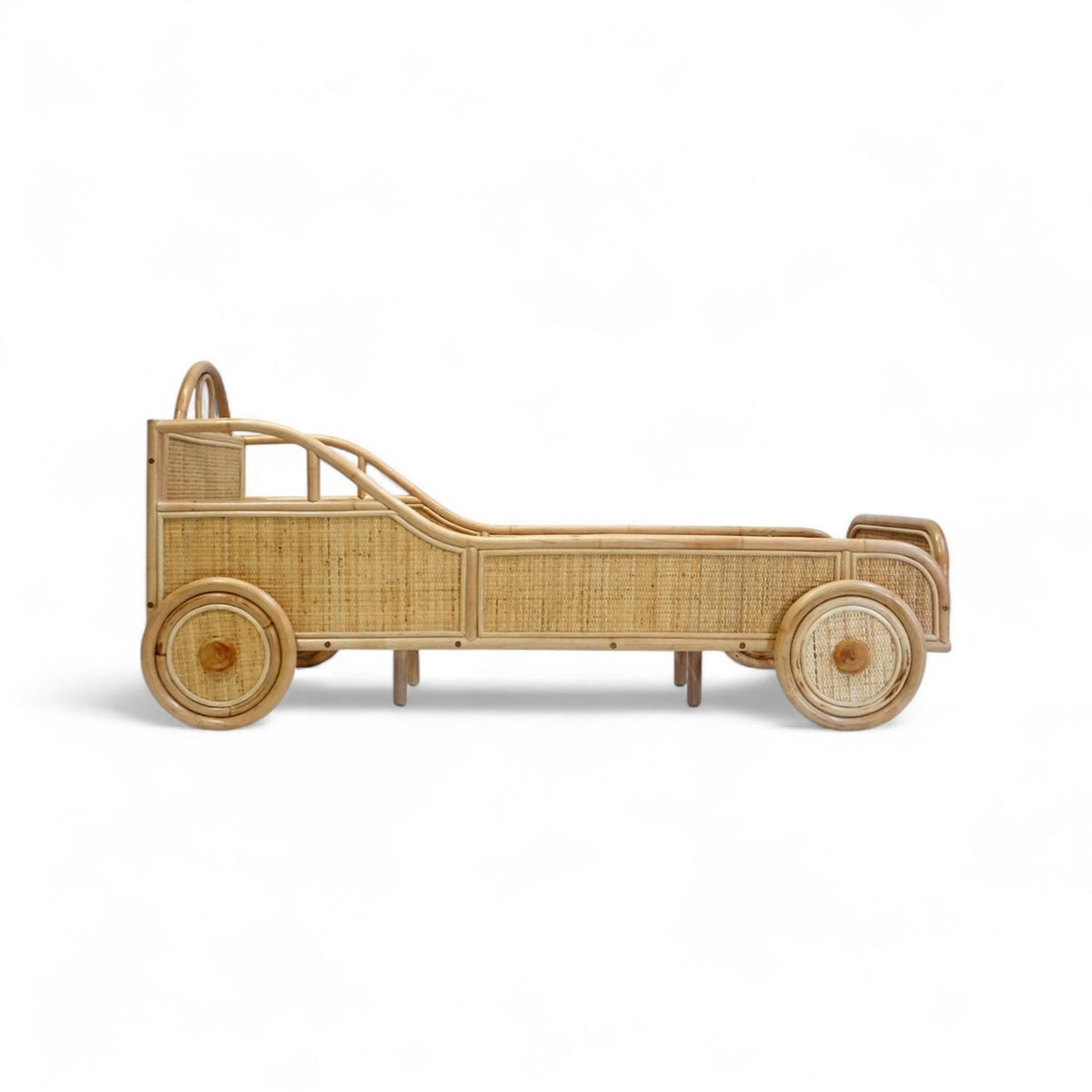 Autobed Rotan – Peuterbed Kinderbed - 80x160 cm