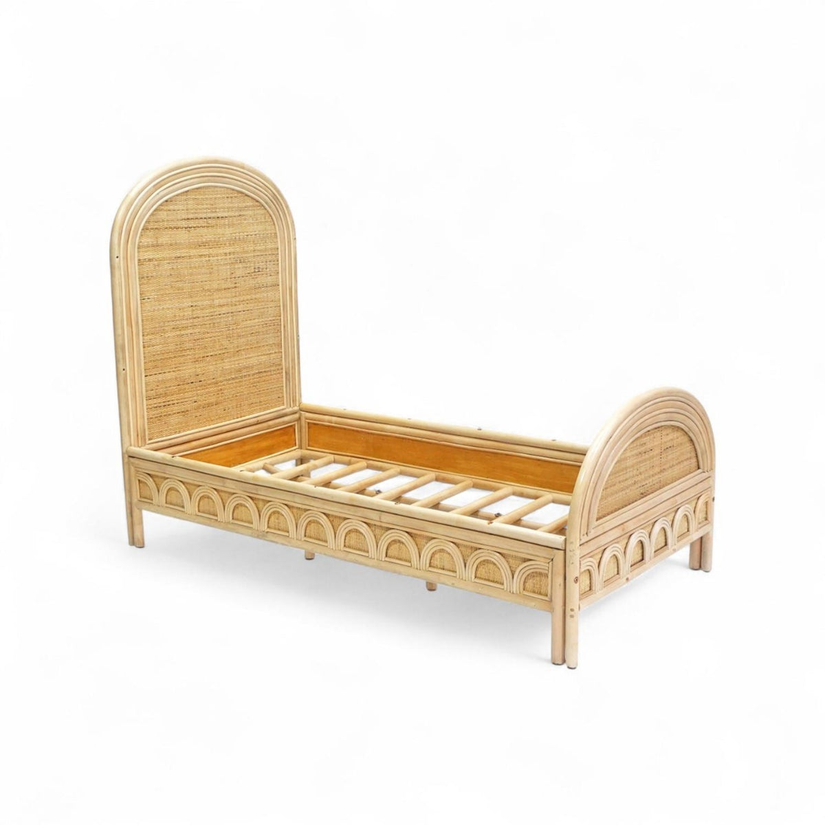 Peuterbed rotan Rainbow  - 70x140 cm