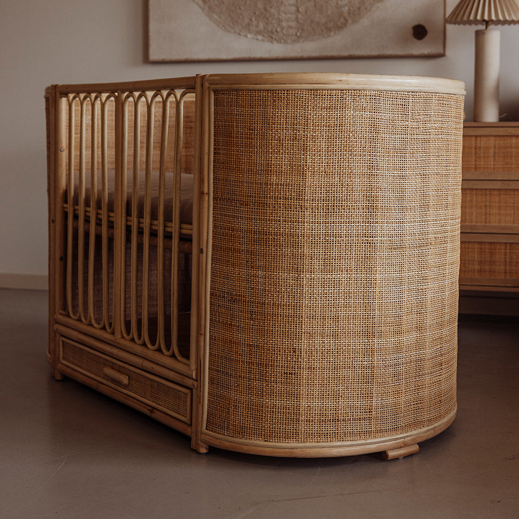 Meegroeibed rotan ovaal - Cosy - 70x140 cm