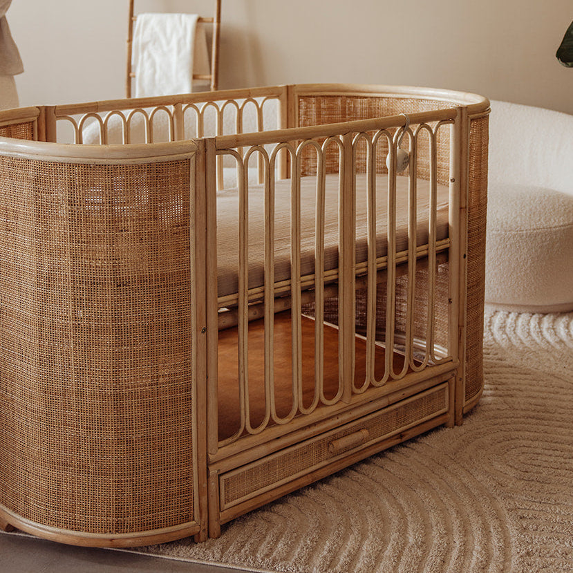 Ledikant rotan ovaal - Cosy - 70x140 cm