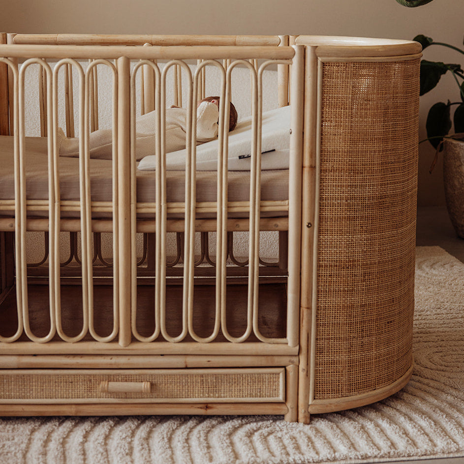 Ledikant rotan ovaal - Cosy - 70x140 cm