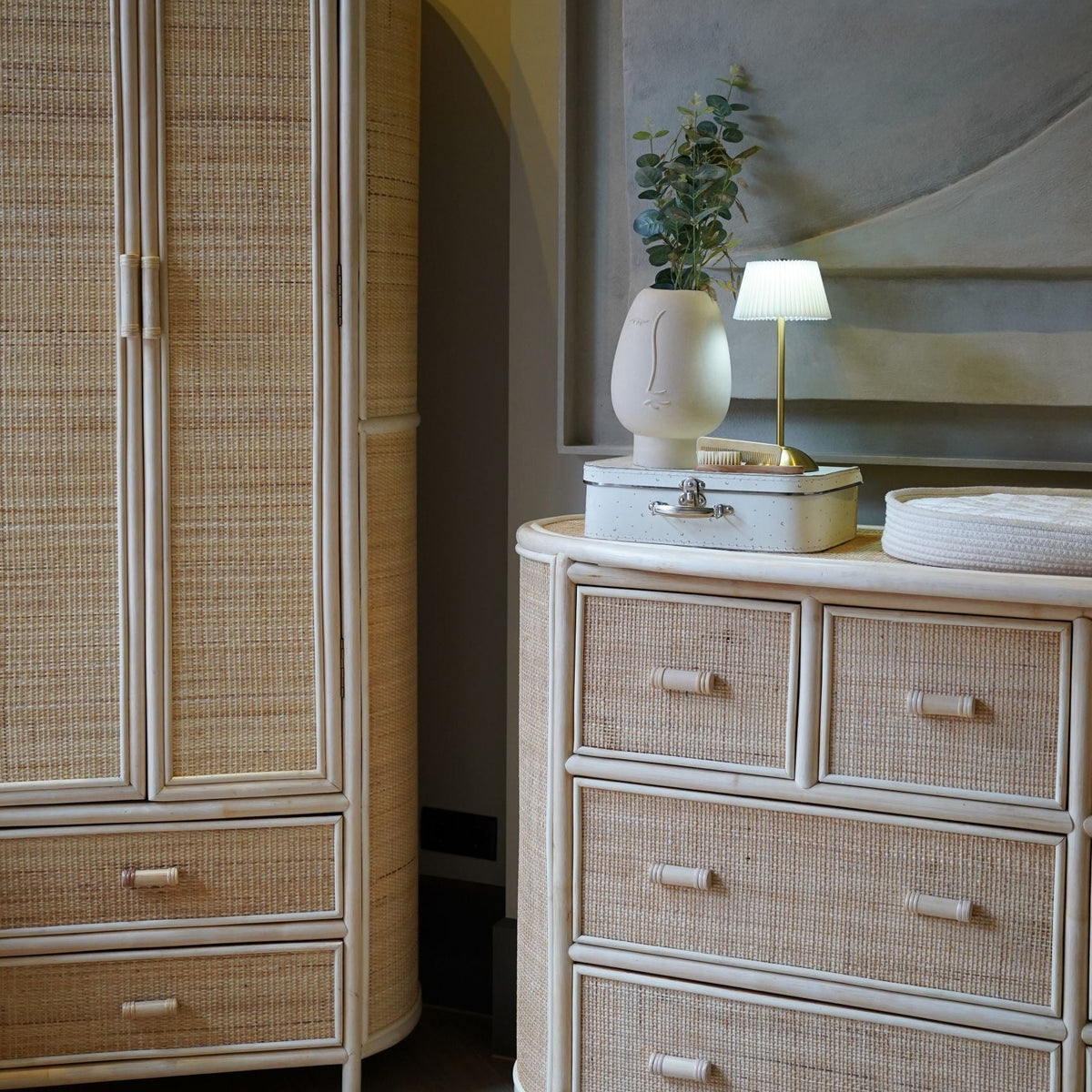 Bundel Cosy - Meegroeibed, matras, commode & kledingkast