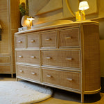 Commode rotan met 8 lades - Coco XL - 165x96x50 cm