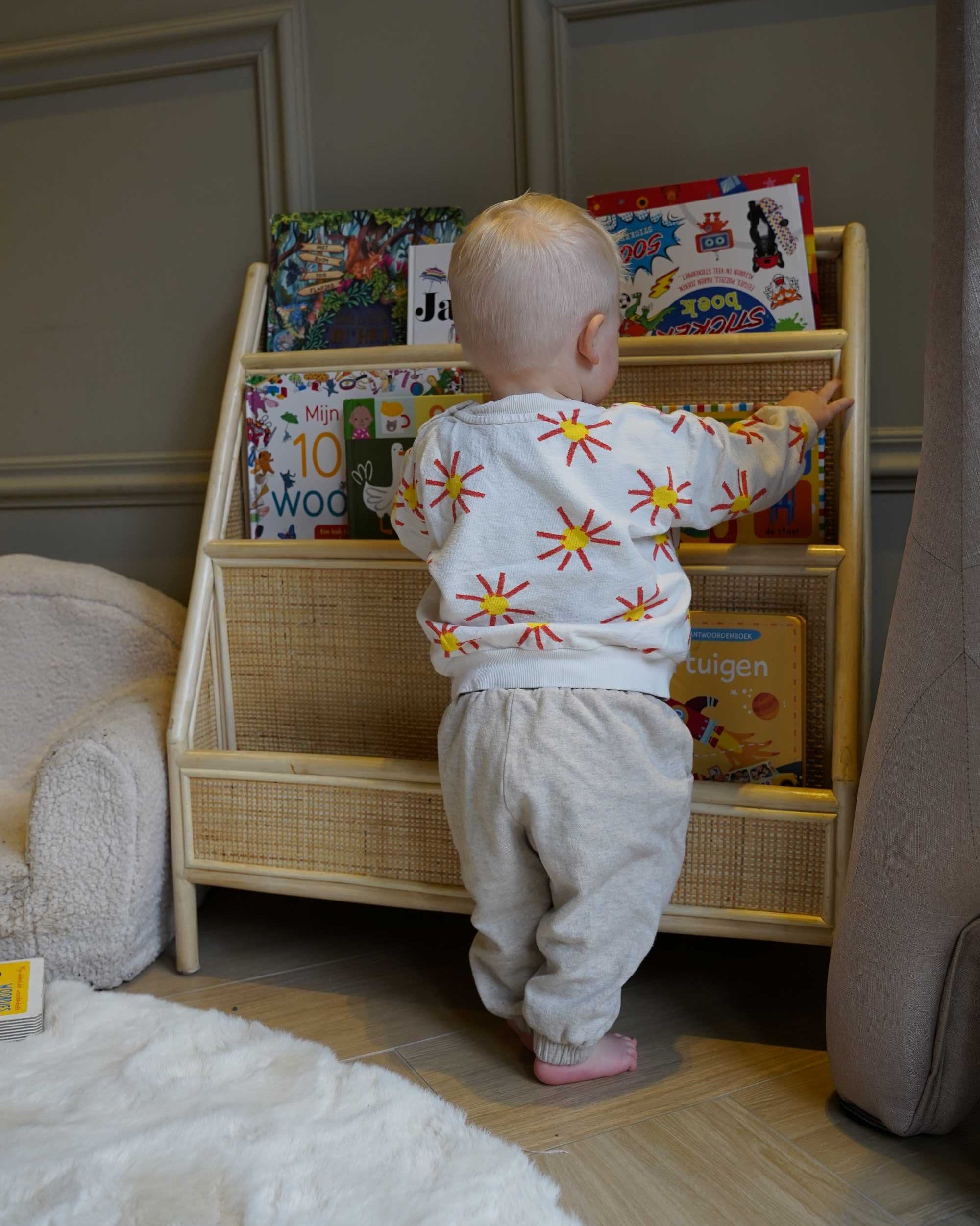 Kinderboekenkast rotan