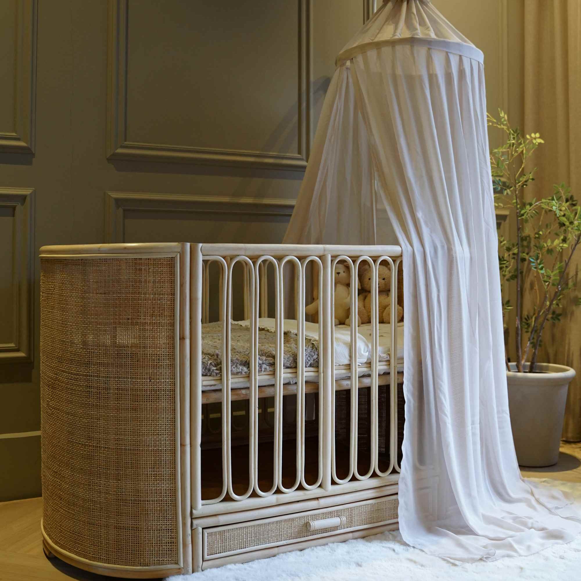 Meegroeibed rotan ovaal - Cosy - 70x140 cm