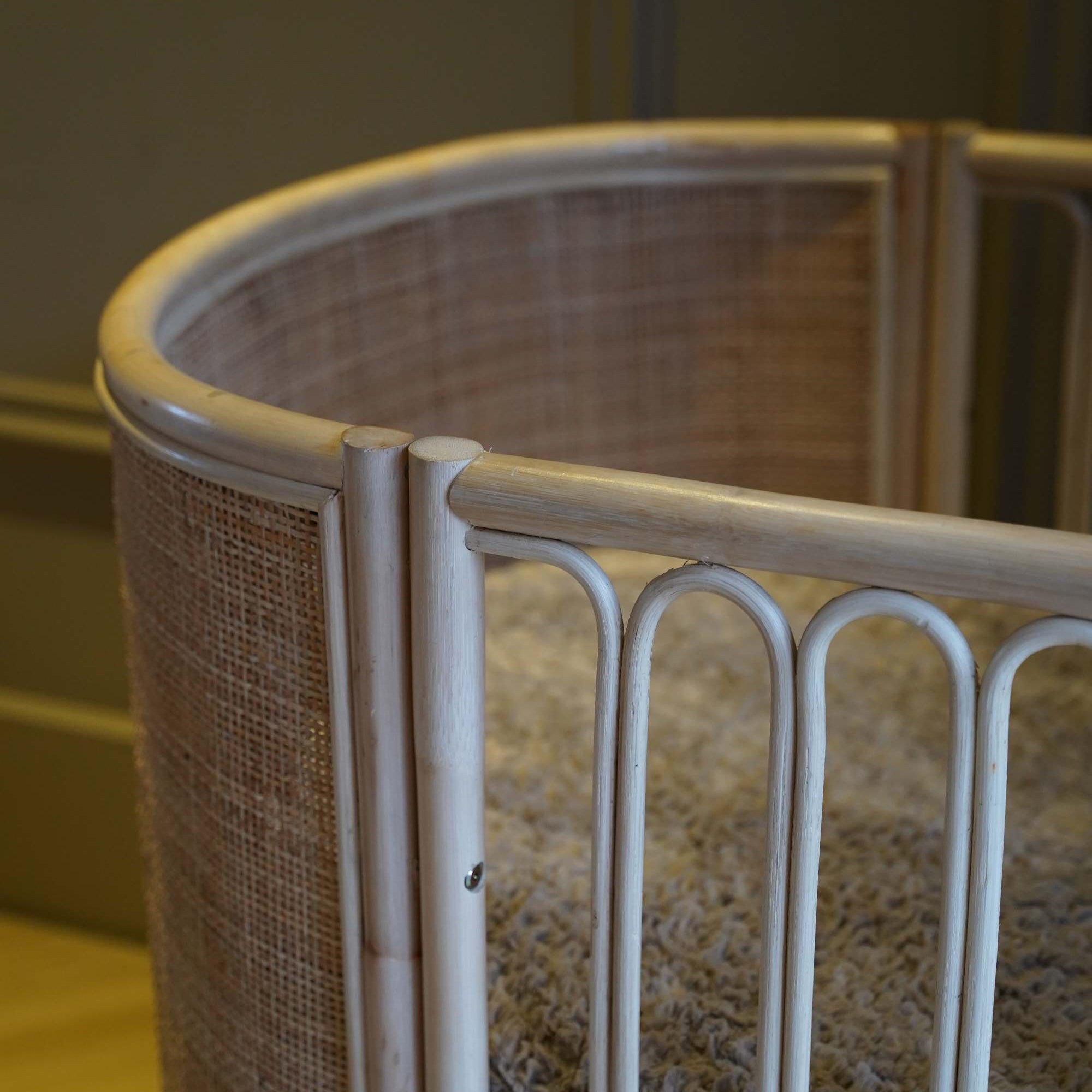 Ledikant rotan ovaal - Cosy - 70x140 cm