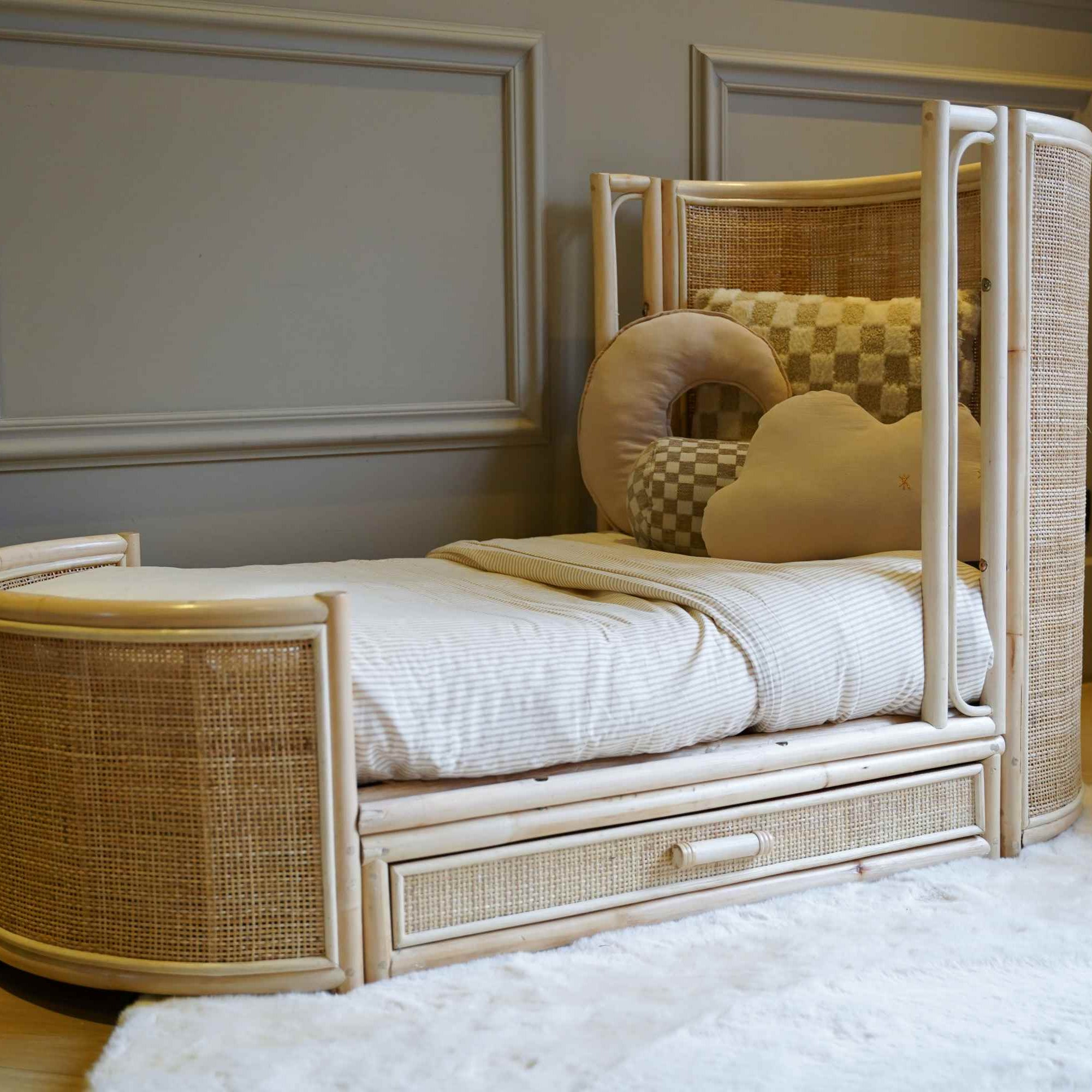 Meegroeibed rotan ovaal - Cosy - 70x140 cm