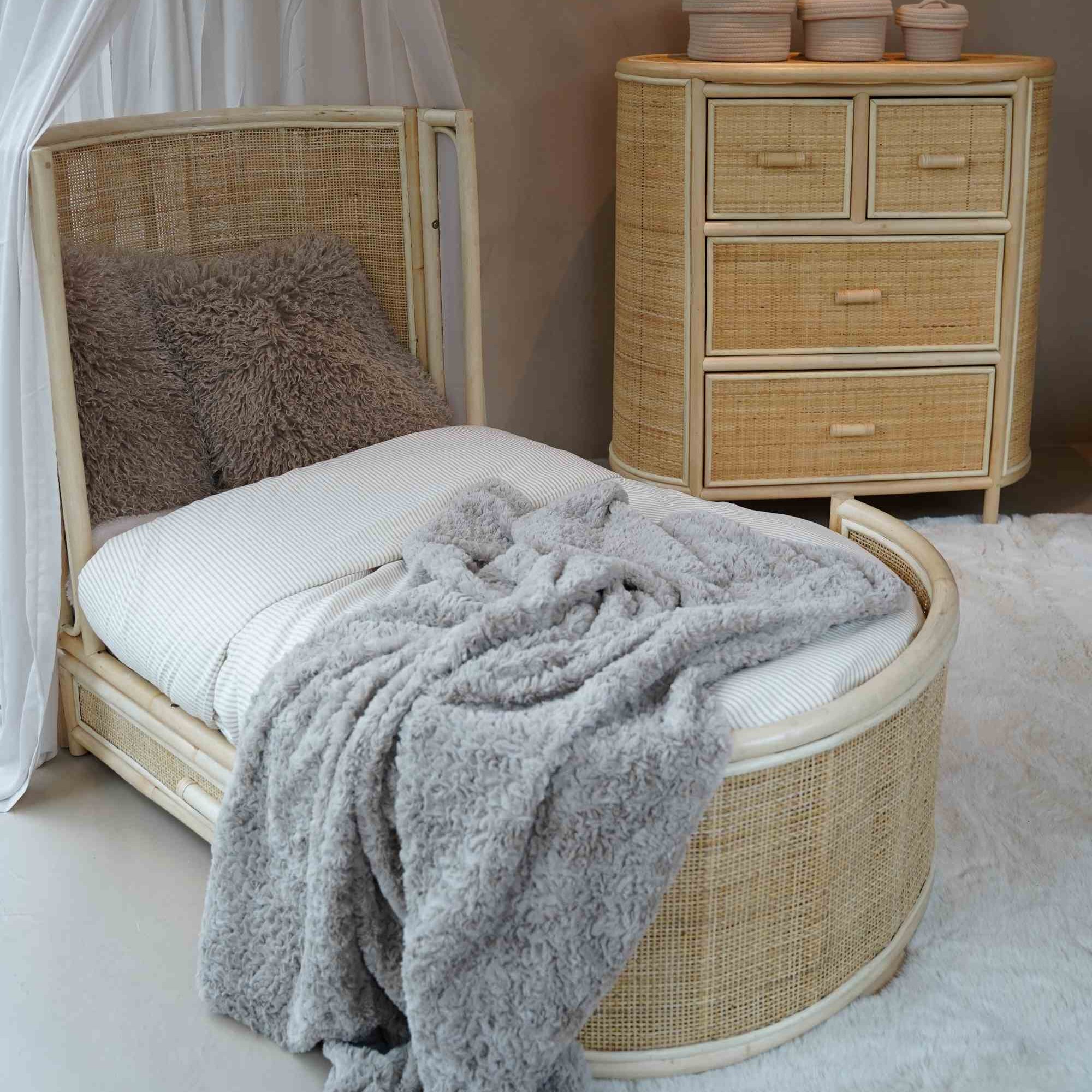 Meegroeibed rotan ovaal - Cosy - 70x140 cm